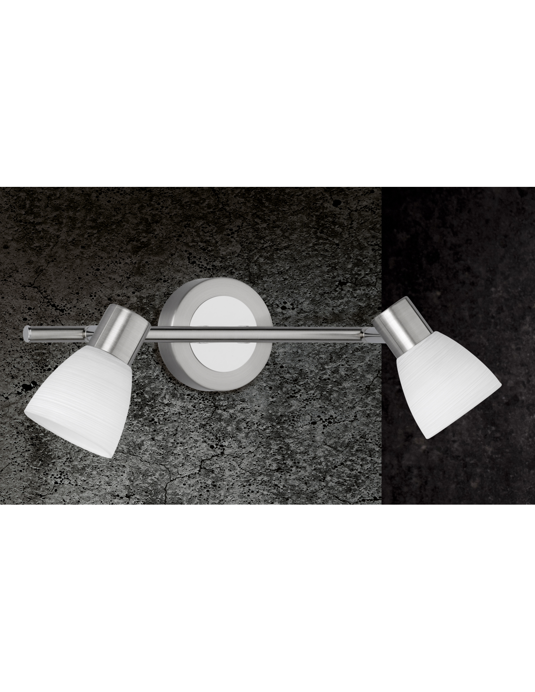 Applique 2 Faretti Spot Led G9 Carico Nichel Trio Lighting