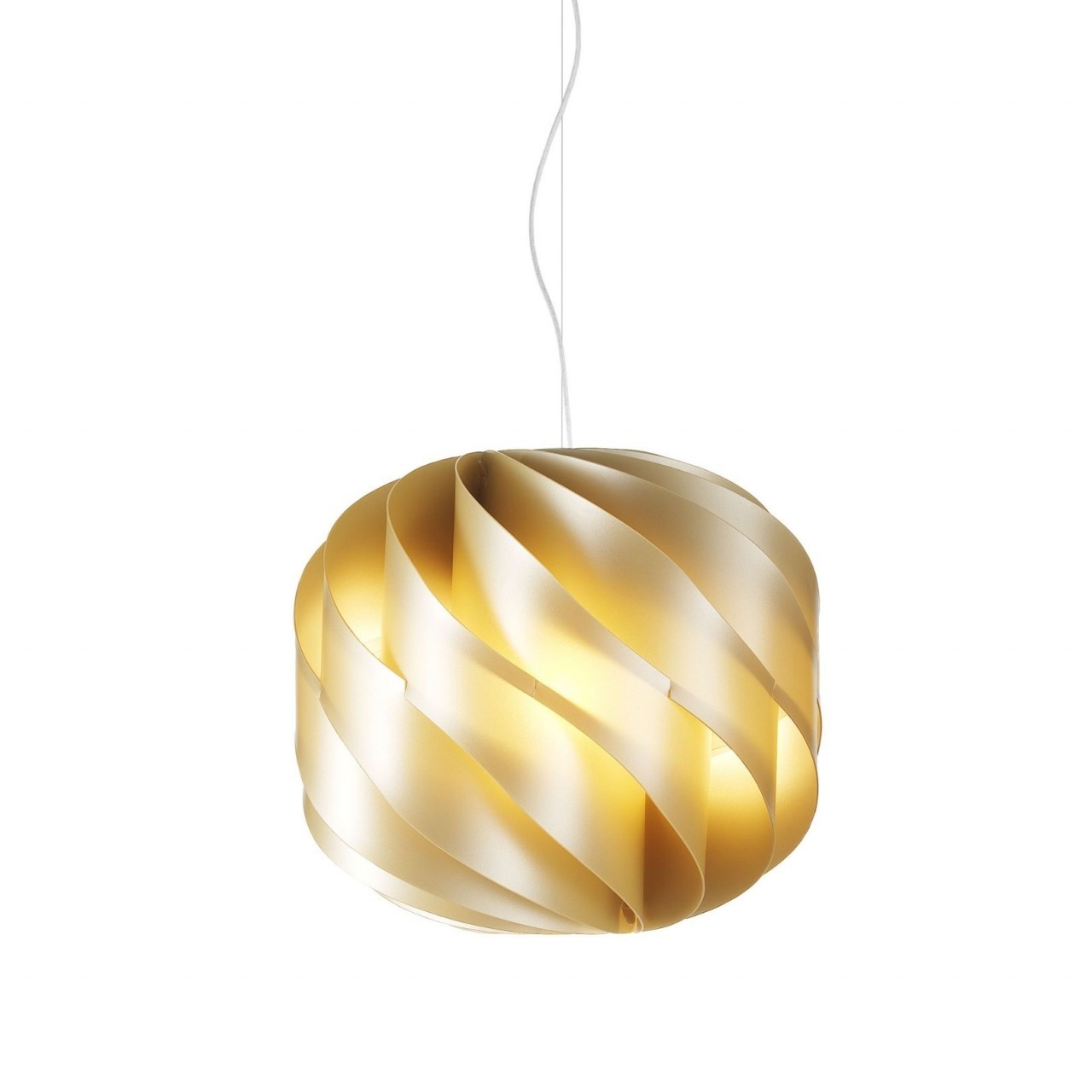 Sospensione 3 Luci New Gold in Metallo Cromato Cm. 72 x 70