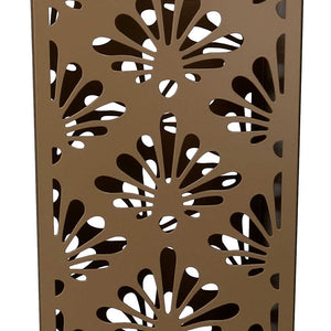 Portaombrelli metallo damasco oro quadro cm 15,5x15,5h49