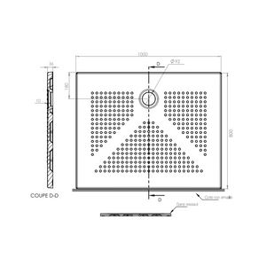 Piatto doccia ceramica bianca 80x100 cm