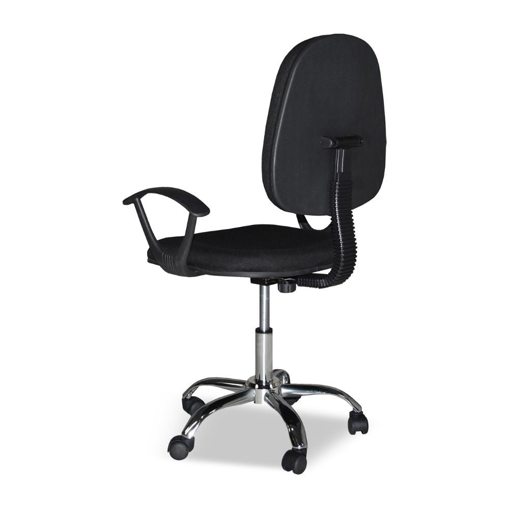 Poltrona ufficio nera 62x44x94 cm