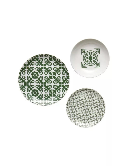 Set di 6 posti tavola in maiolica smeraldo