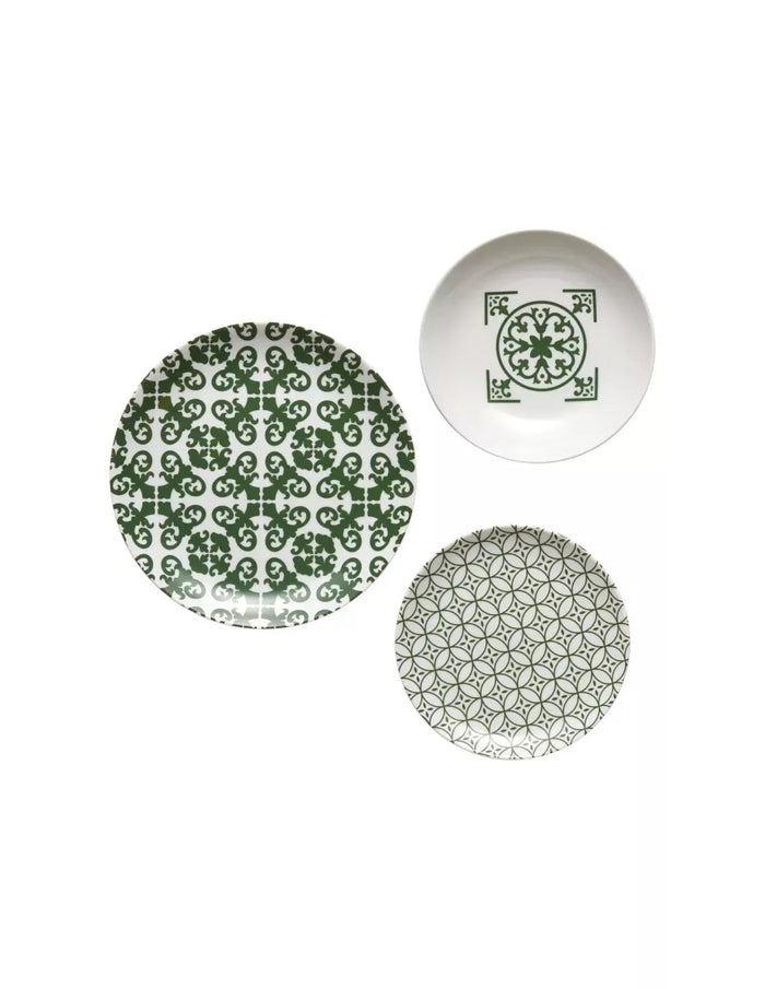 Set di 6 posti tavola in maiolica smeraldo