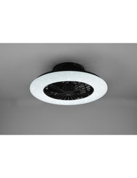 Ventilatore Lampadario Led Dimmerabile Stralsund Nero Trio Lighting
