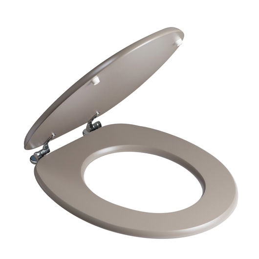 Copriwater universale in legno MDF laccato tortora