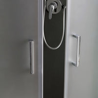 Cabina doccia semicircolare 90x90 cm vetro satinato