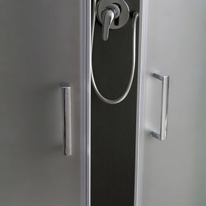 Cabina doccia semicircolare 90x90 cm vetro satinato