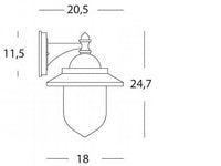 Applique Piccola In Basso  linea rondo'  grafite