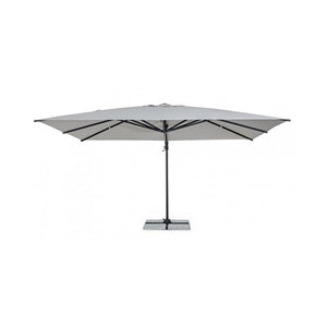 Ombrellone da giardino con braccio a 360° INES 300x400x h265 cm antracite - grigio chiaro