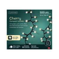 Luci LED Cherry Light nero/bianco caldo 1100cm 8Funz OUT
