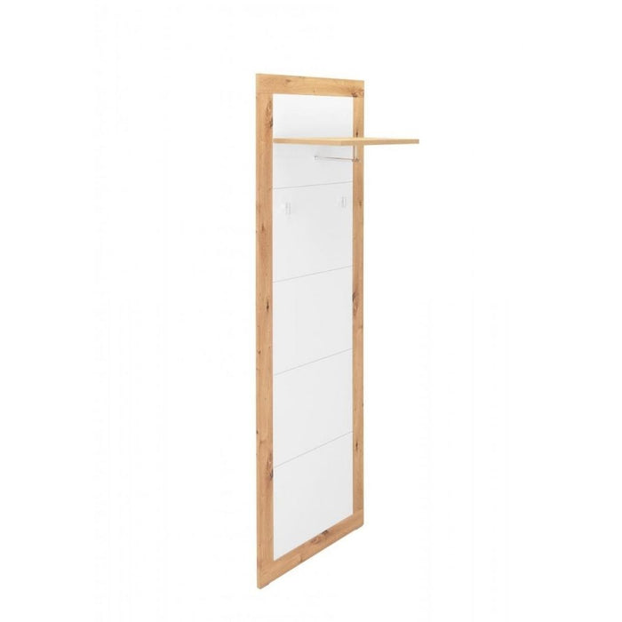 Pannello appendiabiti Wien 43 da ingresso rovere bianco EFFEZ