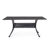 Tavolo da esterno Ivrea rettangolare antracite cm 90 x 160