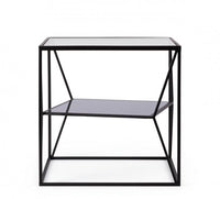 Tavolino in vetro 45x45x45 cm