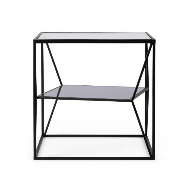 Tavolino in vetro 45x45x45 cm