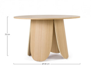 Tavolo D.120 x 75 in materiale