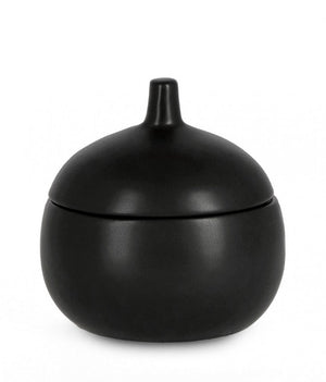 3x Coperchio canister nero D.14x14h in ceramica