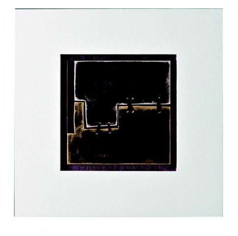 Olio su tela multicolar e telaio in legno 80x80 cm