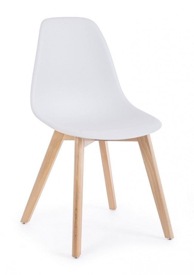 4x Sedia sistema bianco 51.5x46.5x86
