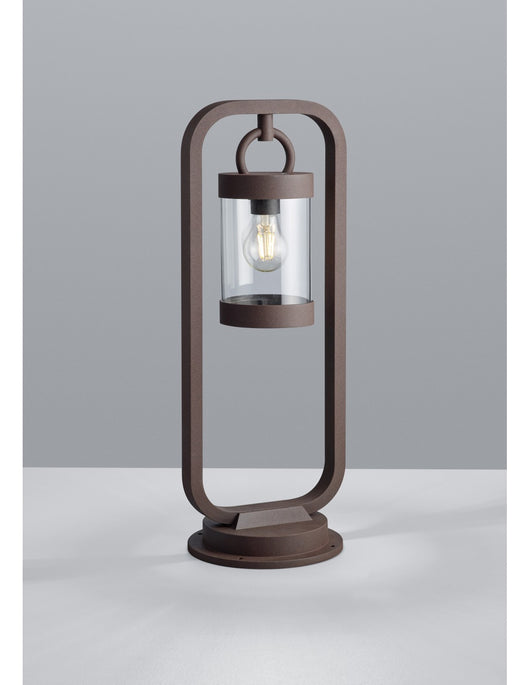 Paletto Da Esterno Sambesi Ruggine H60 cm IP44 Sensore Crepuscolare Trio Lighting