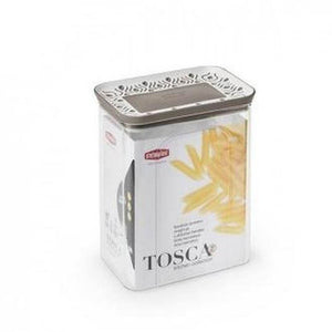 Barattolo rettangolare Tosca Tortora 2.20 L di Stefanplast
