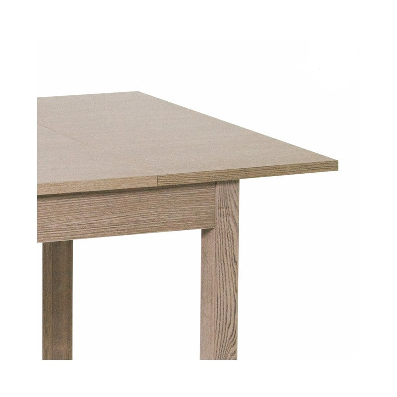 Tavolo pranzo allungabile colore olmo in legno nobilitato cm 70x110-150