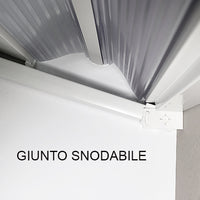 Box doccia a soffietto riducibile Cono Linea Plissé 95x95x95 cm