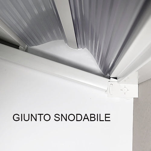 Box doccia a soffietto riducibile Cono Linea Plissé 95x95x95 cm