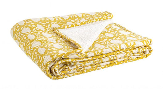 4x Plaid ocra 130x180 in tessuto