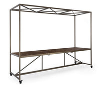 Tavolo espositore legno 301,5x90x210 h