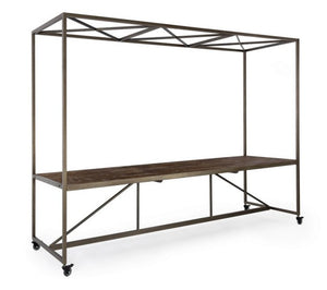 Tavolo espositore legno 301,5x90x210 h