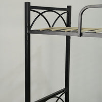 Letto a castello in metallo bianco 194x80x160