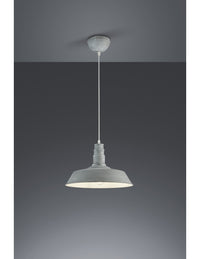 Sospensione Pagoda Will 1xE27 Effetto Cemento Ø36 cm Trio Lighting