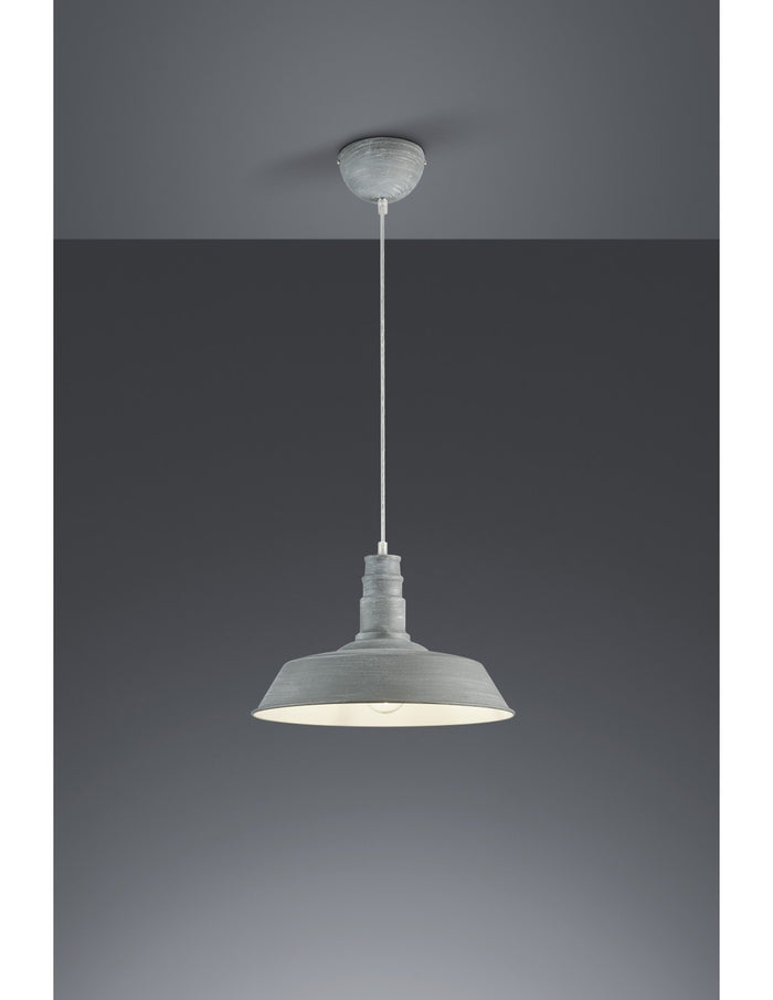 Sospensione Pagoda Will 1xE27 Effetto Cemento Ø36 cm Trio Lighting