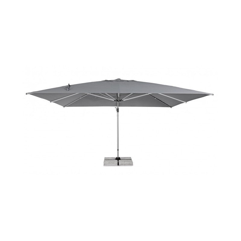 Ombrellone a braccio Ines 4 x 4 Grigio palo girevole