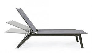 4x Lettino Cruise reclinabile e con ruote antracite