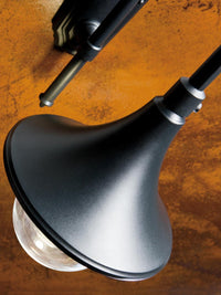 Applique in alluminio pressofuso con diffusore trasparente - Altezza max lampada 150mm - Alimentazione 230V - Potenza massima lampade 60W ruggine