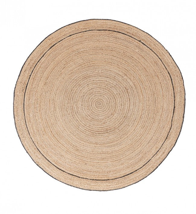 2x Tappeto naturale nero D.180 cm