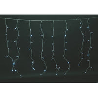 Tenda luminosa colore bianco 288 luci effetto pioggia 8 funzioni per esterno 6 x 1 metro Euronatale