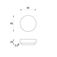 Tavolino moderno  pietra grigio cm 85 x 85 x h 28