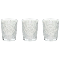 Set 3 bicchieri Savoia in vetro trasparente
