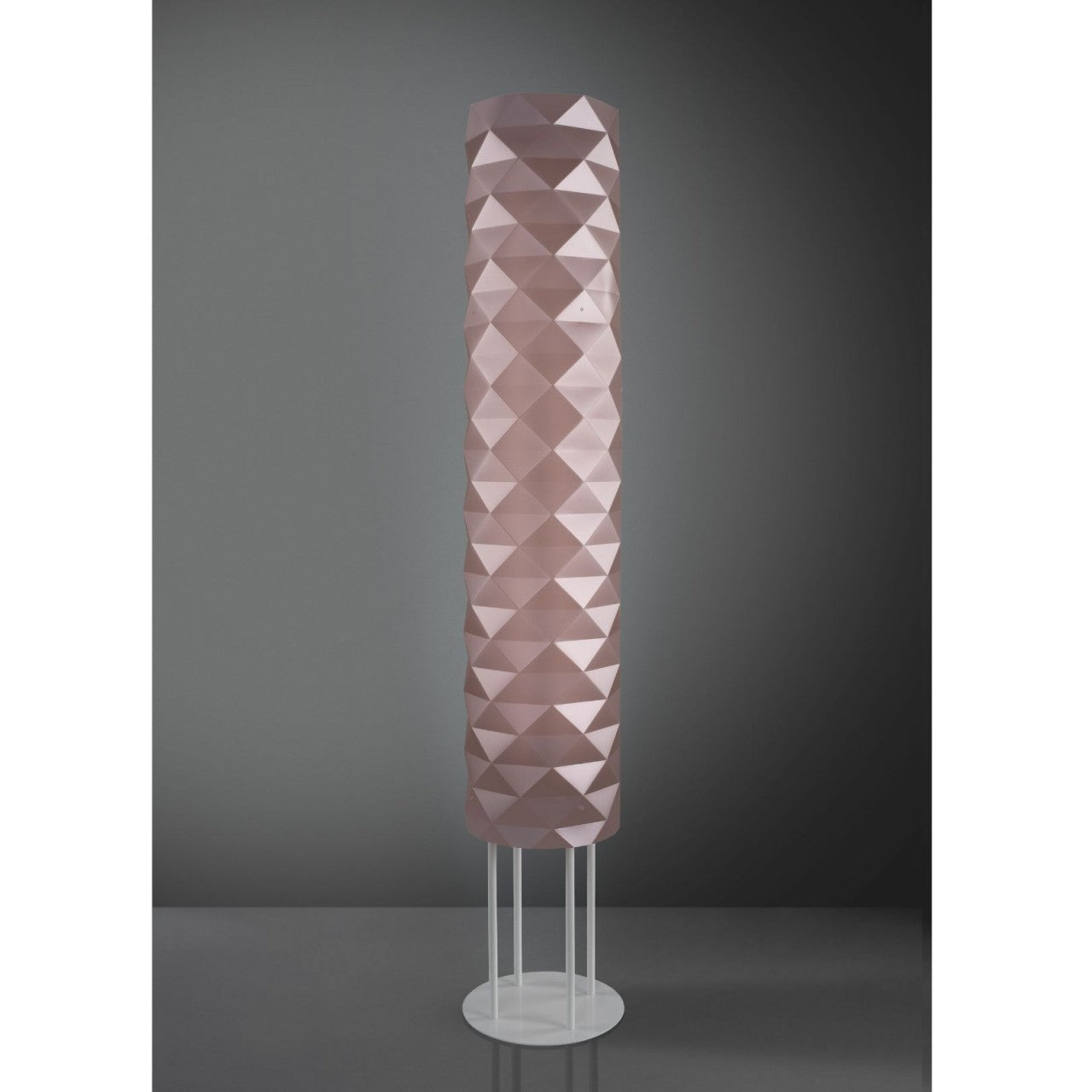 Piantana Base in Mt Pink Metal in Metallo Cm. 27 x 155h