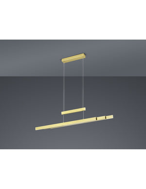 Sospensione Moderna Trajan Led Touch Dimmerabile Ottone Trio Lighting