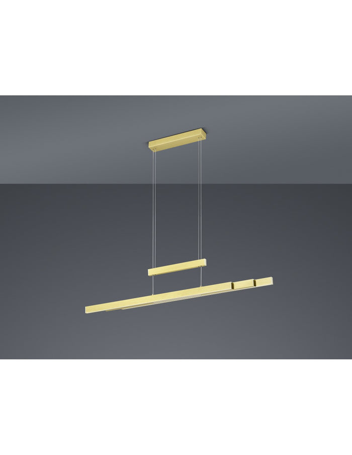 Sospensione Moderna Trajan Led Touch Dimmerabile Ottone Trio Lighting