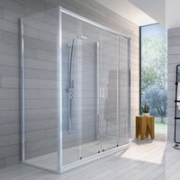 Nicchia doccia scorrevole 2 ante cristallo - Linea Essential