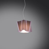 Sospensione Pink Metal in Metallo Cromato Cm. 25 x 25h