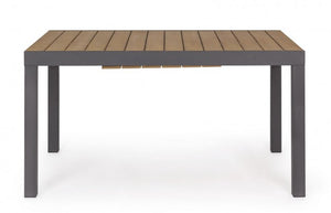 Tavolo allungabile in alluminio Elias 140/200x90 cm