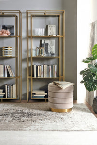 Pouf contenitore darina beige D.36x38h, D.40x44h