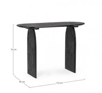 Consolle nera 110x45x76 in legno