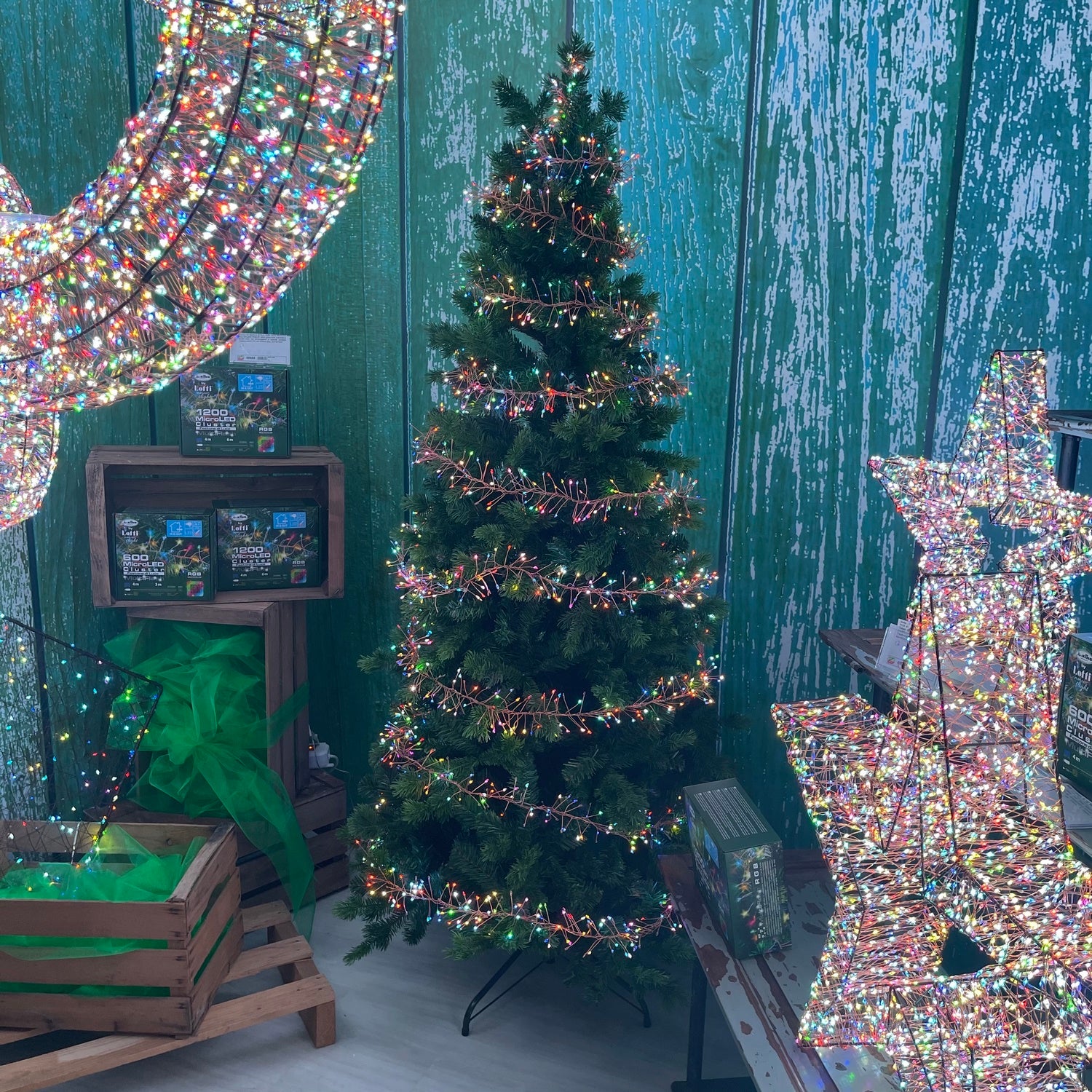 Festone cluster microLED 900x8 cm RGB