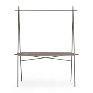 Tavolo espositore industrial rettangolare 98h cm